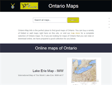Tablet Screenshot of ontario-map.info